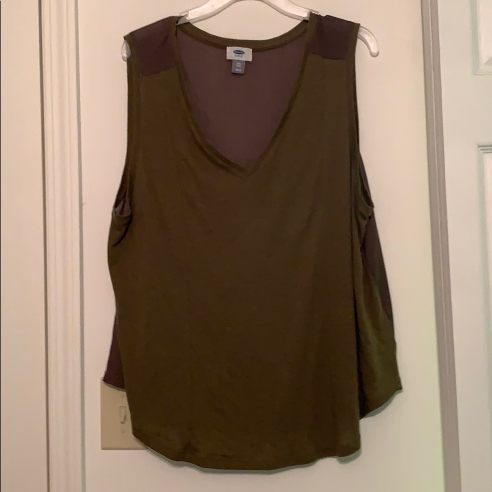 Olive colored tank